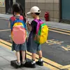 Mochila de Contraste de Color Dopamina para Niños y Niñas, Mochila de Gran Capacidad para Estudiantes de Primaria, Nueva Bolsa Transfronteriza de Senderismo para Niños