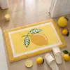 Alfombrilla de baño de alta gama, con patrón de conchas de sal marina estilo coreano, de felpa, antideslizante y absorbente, para el baño o el inodoro