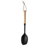 Utensilios de cocina de silicona con mango de madera de acacia negra, resistentes a altas temperaturas, 7 piezas, antiadherentes, para freír, cucharas soperas domésticas, raspadores.