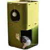 Casa para Gatos Transfronteriza para Todas las Estaciones, Villa de Escalada para Gatos Enclosed de Dos Capas Engrosada para Invierno, Casa para Gatos de Tres Capas Cálida de Fieltro Integrada