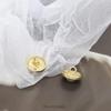 Botón Redondo Tipo Chanel de Metal con Perla y Diamante para Camisa, Cárdigan de Punto para Mujer, Camiseta, Vestido, Botón Decorativo