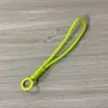Cordão curto para celular com nó em duas cores, cordão trançado à mão para garrafa de água, alça de pulso para capa de celular, cordão de pulso removível