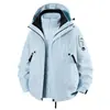 Chaquetas de Exterior para Hombres y Mujeres en Otoño e Invierno Chaquetas Cortavientos e Impermeables Forro Calefactor de Grafeno Tres en Uno Desmontable
