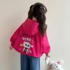 Ropa de abrigo para niñas, Chaquetas estilo coreano para primavera y otoño, Ropa con capucha de dibujos animados para niños, Chaquetas y tops casuales populares para bebés niñas