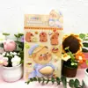 Pegatina de Dibujos Animados para Niños Transfronteriza Suave Linda Pellizco de Barriga Descompresión Conejo Animal Panda Hibisco Cuero Pegatina Tridimensional