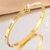 Pulsera de Acero Inoxidable para Mujer Versión Alta Pulsera de Diamantes de Flor Diseño Exquisito Lujo de Entrada Novia Pulsera Joyería Combinable