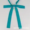 Pajarita de Color Sólido con Puntiagudos y Acentos de Plumas, Accesorios Jk, Pajarita Estilo Japonés para Estudiante Mujer, Pajarita Grande con Cordón, Estilo Uniforme Escolar
