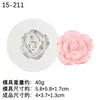 Molde para Hornear Margarita Crisantemo Rosa Molde de Silicona para Fondant Rosa Flor de Fondant Molde para Pastel de Chocolate