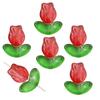 Hojas de Tulipán, Flores, Cuentas, Materiales de Cuentas Hechos a Mano para Bricolaje para Mejores Amigas Durante la Temporada de Graduación, Accesorios para Pendientes y Collares