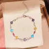 Pulseira Geométrica Simples de Zircônia Dopamina de Verão Levemente Luxuosa Senso de Alto Padrão Pulseira de Nicho Moda Versátil para o Dia a Dia