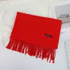 Novo Cachecol Quente Versátil Outono e Inverno Xale de Franja Cor Pura Estilo Casal Cachecol Longo Imitação de Caxemira Em Nome de