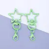 Buckle Pingente de Joia Lagosta Estrela de Cinco Pontas Pintada Colorida Acessório de Chaveiro Fofo Versátil DIY Atacado