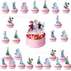 Decoración para Fiesta Temática de Hielo y Nieve Banderín Tirador Globo de Látex de 12 Pulgadas Decoración para Pastel Decoración para Cupcakes Pastel