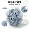 Venta al por mayor de esponjas de baño suaves, de alta calidad, tamaño grande, duraderas y que no sueltan pelusa para exfoliar y bañar, esponjas de baño de color liso y redes para baño espumosas