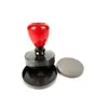 Carcasa atómica HA roja y negra con almohadilla fotosensible de 7 mm material de almohadilla fotosensible sello redondo rojo y negro con almohadilla fotosensible sello de carcasa atómica