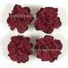 Conjunto requintado de 25 peças de cabeças de rosa bordô vintage simuladas, acessórios DIY para decoração de cena de casamento e hotel, flores artificiais