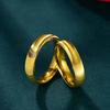 Anillo Liso de Oro Arena Vietnamita, Anillo Ojo de Gato Seiko, Anillo de Pareja Moderno y Sencillo, Joyería de Oro Simulado al por Mayor