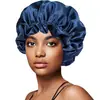 Gorro de Noche de Doble Capa con Borde para Orejas Más Vendido de Amazon, Elegante Gorro Elástico Rizado para el Cabello de Mujer, Gorro de Ducha para Salón de Belleza