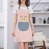 Corea del Sur Nuevo Delantal Hogar Cocina Verano Mujer Impermeable y a Prueba de Aceite Ropa de Trabajo Venta al por Mayor Cintura de Cocina Popular en Línea Mismo Estilo