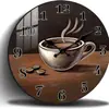 Caneca de Café Atmosfera Transfronteiriça Criativa Moderna Sala de Estar Painel de Densidade Adesivo de Parede Relógio de Parede Tridimensional Silencioso Sala de Estar de Alto Padrão