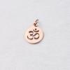 En stock 12*17mm hueco OM colgante de yoga accesorios DIY de acero inoxidable con anilla para colgar 0.8*5mm