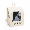 Mochila para Gato Mascota Gran Capacidad Anticolapso Tela Oxford Lavable Transpirable Visible Transportador de Gato para Exteriores En Stock Venta al por Mayor