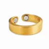 Anillos de Energía Magnética Retro Color Cobre Rojo Europeos y Americanos Transfronterizos para Hombres y Mujeres, Anillos Magnéticos Abiertos al por Mayor
