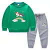 Unicornio de Primavera y Otoño Ropa infantil coreana suéter para niños pantalones conjunto de dos piezas dibujos animados bebé algodón manga larga