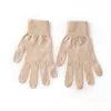 Guantes a Prueba de Frío 100% Lana Pura Color Sólido Otoño e Invierno Tejidos a Mano Cortavientos Unisex Cálidos