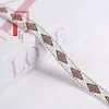 Cinta jacquard de rejilla de diamantes con hilo dorado de 1.5CM, accesorio para ropa, decoración del hogar, cortinas y varias decoraciones DIY G3602