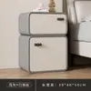 Mesa de Cabeceira Cor Creme para Quartos Pequenos, Modelo Novo Simples Moderno, Totalmente Montada, Ultra Estreita, Adequada para Quartos de Crianças, Luxo Leve