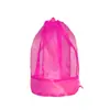 Mochila de Malla Personalizable, Bolsa de Playa, Neceser, Bolsillo con Cordón, Neceser de Viaje, Bolsa para Guardar Juguetes Infantiles