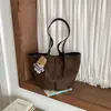 Bolso tote estampado de leopardo para mujer, nueva colección de otoño 2026, diseño de alta gama, gran capacidad, versátil para el uso diario y para ir al trabajo, bolso de hombro
