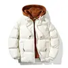 Nueva chaqueta de algodón de invierno de comercio exterior para hombre, moderna, holgada, con capucha, engrosada, de dos piezas falsas, abrigo de algodón, chaqueta de algodón cálida para jóvenes para comercio transfronterizo