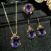 Set Vintage Italiano Tridimensional Estilo Corte Calado Doble Pez y Loto con Pendientes de Piedra Preciosa Hoja de Loto, Colgante y Anillo Ajustable
