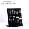 Suporte de joias para colar pendurado Prateleira de parede mesa adereços de flanela vertical para casa painel de exibição de pingentes suporte de exibição de parede de madeira de bambu