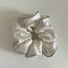 Elástico de Cabelo Plissado de Tecido Estilo Coreano com uma Vibe Suave, Corda de Cabelo de Alta Elasticidade para Mulheres