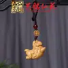 Colgante de Caballo de Palosanto Pintado a Mano con Símbolo de Manzana de Palosanto Morado, Diseño Artístico, Colgante para Llavero de Coche del Año del Caballo