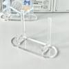 Soporte de Exhibición para Barra Marco para Tarjetas Base Soporte Pequeño para Tarjetas Soporte Acrílico para Tarjetas Ladrillo de Tarjetas Universal para Escritorio Soporte para Tarjetas Insignia