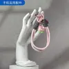 Lindo Colgante de Teléfono de Muñeca Fruta Estrella Colorido Cordón Tejido Corto Correa Colgante de Personaje de Dibujos Animados Duradera