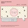 Mouse Pad Gatinho Fofo Tamanho Super Grande Tapete para Mesa de Escrita Infantil Desenho Animado Impermeável Couro Estação de Trabalho para Meninas Pad de Computador