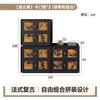 Gabinete Cubeta de Hilo Xiangyun Vintage Gabinete para TV Módulo de Madera Maciza Gabinete Combinado Gabinete con Puerta de Tarjeta Mesita de Noche Antigua Estilo Nuevo Chino para Sala de Estar