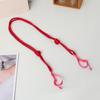 Bolsa de Compras Tejida a Mano con Cadena de Bolas Cuerda de Nailon Ajustable Bordado Correa de Hombro Accesorios para Bolsa