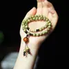 Pulseras de Abalorios de Sándalo Verde para Hombres y Mujeres, Joyería Pequeña de Estilo Transparente, Cuentas de Oración, Venta al por Mayor desde el Fabricante