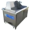 Fritadeira industrial totalmente automática, fritadeira de cauda de lagostim e carne de porco crocante, equipamento de fritura contínua para pés de frango e batatas fritas