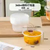 Tazón desechable engrosado para fideos de 1250 1500 ml con tapa, caja redonda para llevar para hot pot picante, plato frío, sopa y fideos