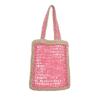 Nueva Bolsa de Paja Hecha a Mano Hueca Color Explosión Transfronteriza Tejida para Mujer Portátil de Hombro Tote