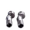 Llave de Ducha con Codo Telescópico Extendido, Pie Curvo de Diámetro Variable, Tornillo Excéntrico, Pie Curvo, Conector de Ángulo Curvo