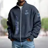 Sudadera tipo cárdigan estilo americano Chaqueta Uniforme de Equipo de la NBA Impresión Digital 3D Cárdigan Holgado con Cremallera y Capucha Sudadera Deportiva