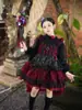 Disfraz de Cosplay de Vampiro Gótico Lolita Novia Fantasma Rosa Oscuro Princesa para Niñas de Halloween para Todas las Estaciones